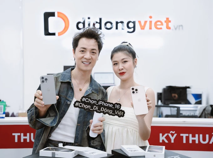 Vợ chồng Đăng Khôi - Thủy Anh là khách hàng thân thiết nhiều năm qua của Di Động Việt Ảnh màn hình 2024-10-10 lúc 12.29.59.png