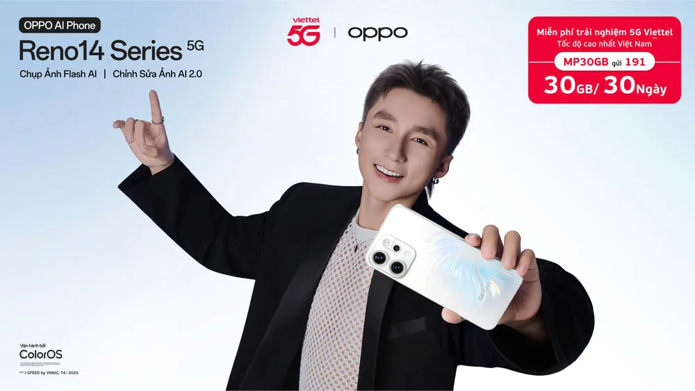 Viettel hợp tác với OPPO dành tặng khách hàng trải nghiệm miễn phí data 5G tốc độ cao