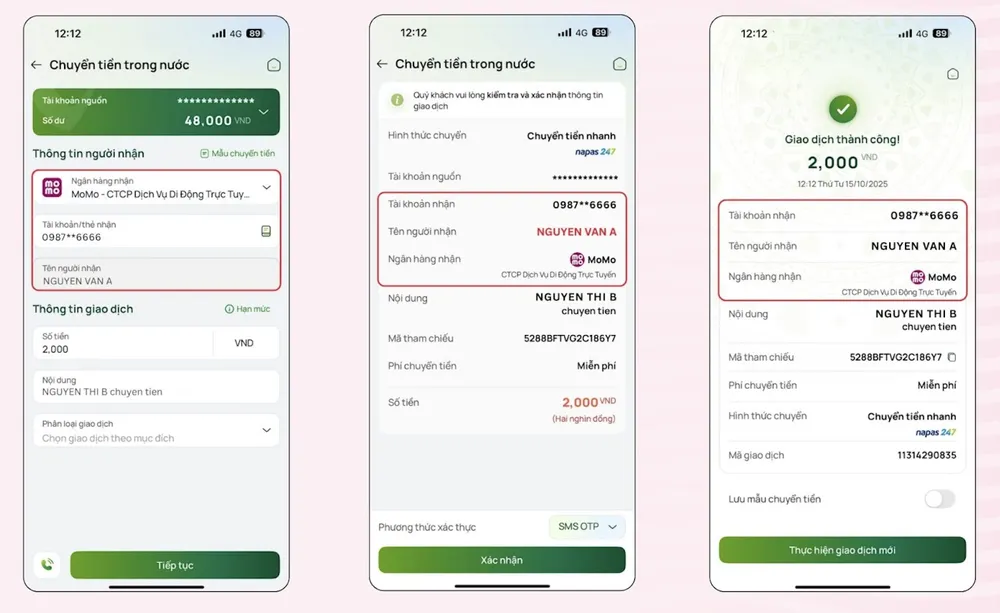 Phương thức nhận tiền từ ngân hàng qua số điện thoại giúp người Việt nhận tiền nhanh chóng, an toàn và tiện lợi
