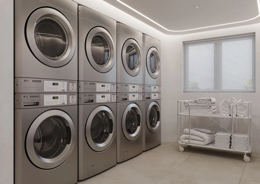 Giải pháp giặt sấy công nghiệp LG DD coin type cho thương mại và dịch vụ