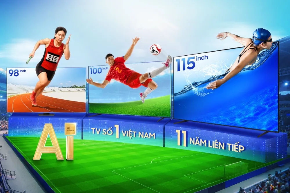 Samsung AI TV cùng FPT Play mang SEA Games 33 đến từng gia đình Việt Nam