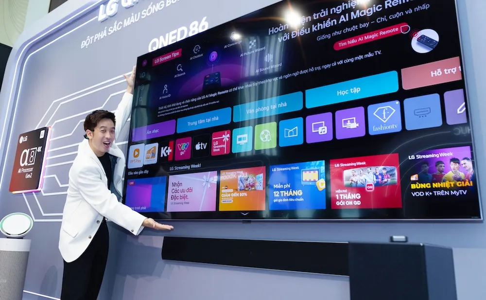 KOL Tuấn Ngọc trải nghiệm thế hệ LG TV AI 2025 tại sự kiện-1.jpg