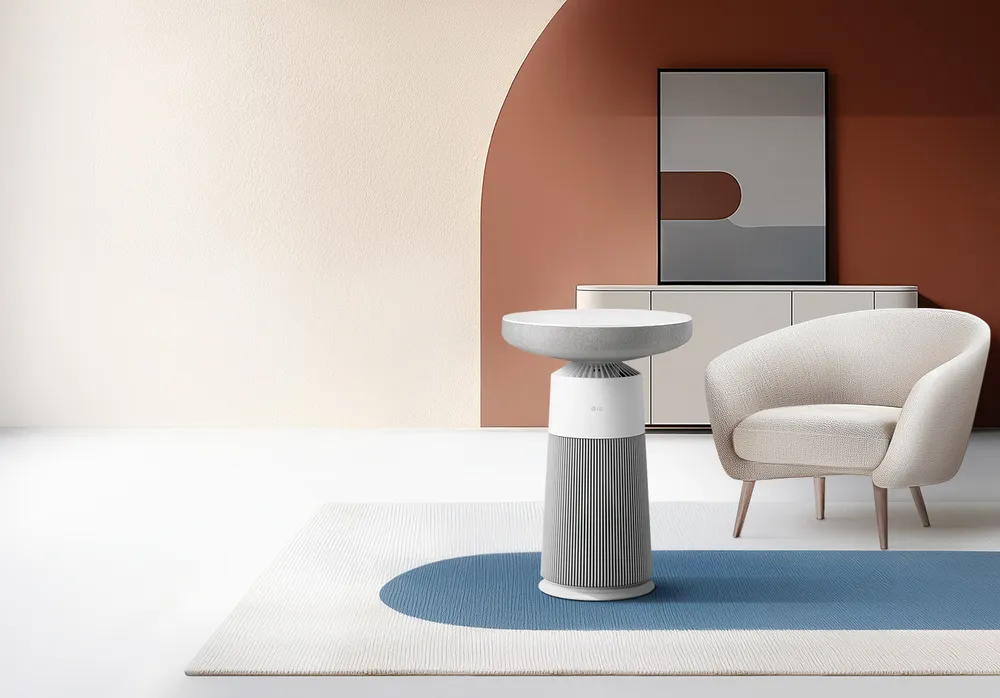 LG PuriCare AeroSpeaker sở hữu thiết kế sang trọng, tạo điểm nhấn hoàn hảo cho mọi không gian nội thất.jpg