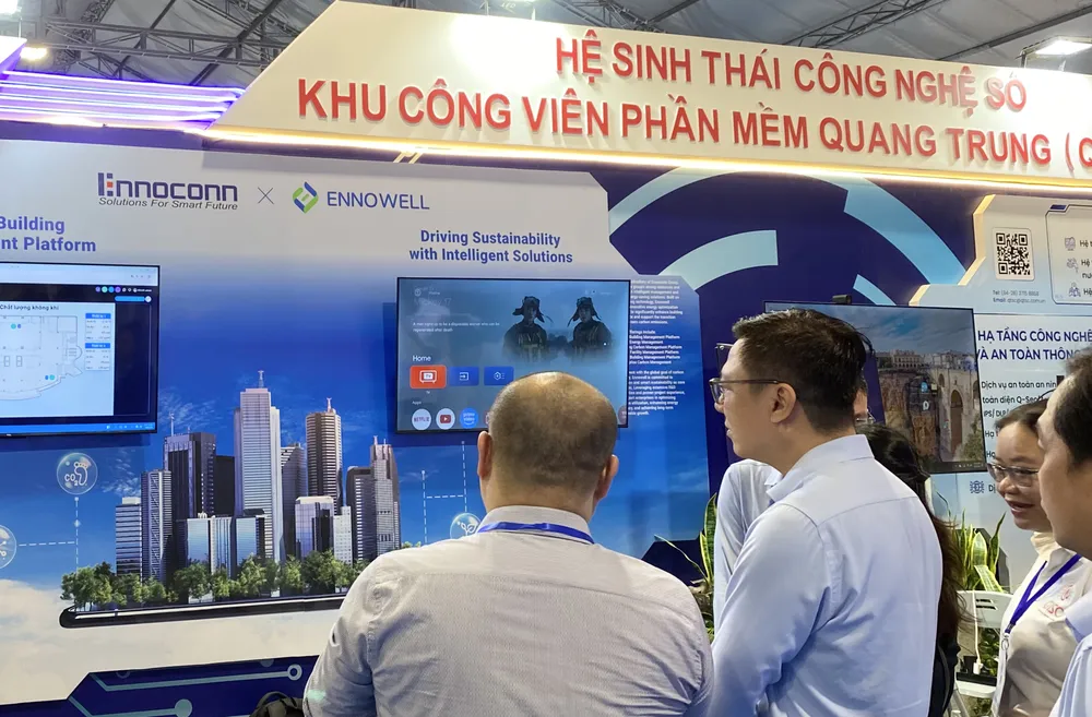 Khu Công viên phần mềm Quang Trung (QTSC) mang đến triển lãm một “Hệ sinh thái công nghệ số” ở nhiều lĩnh vực tempImageyjucuY.jpg