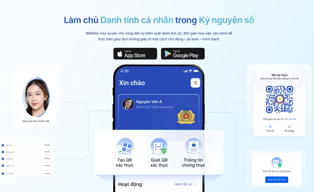 NDAKey trao quyền dữ liệu cho công dân