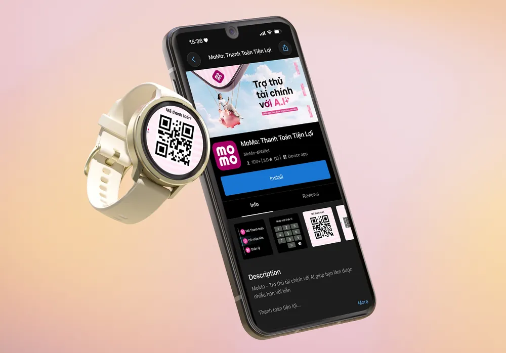 Dùng Garmin thanh toán qua MoMo mang đến trải nghiệm một chạm tiện lợi