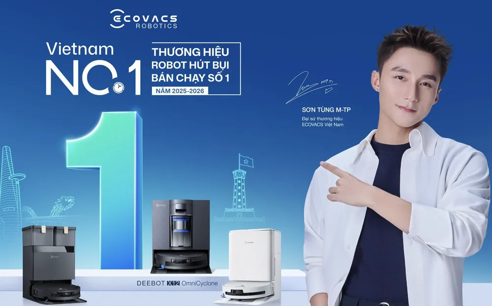 ECOVACS dẫn đầu thị trường robot hút bụi tại Việt Nam